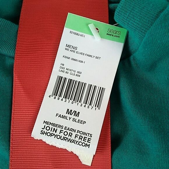 Joe Boxer 2 piece "DADDY ELF" PJ set - Picture 4 of 6